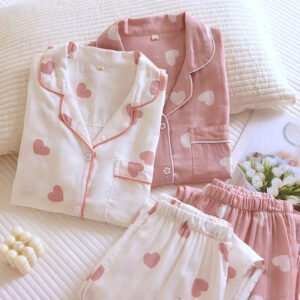 Luna Hearts - 100% Cotton Pyjama